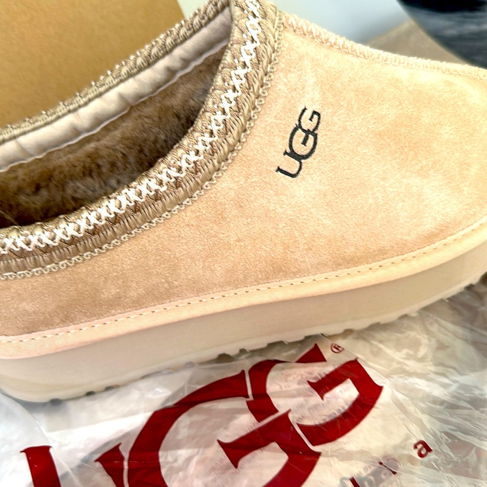 Ugg platform slides - beige